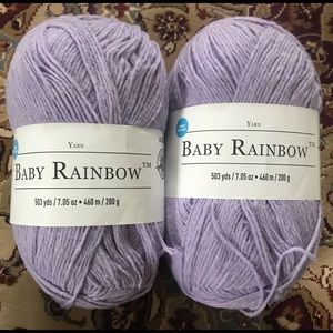 2 skeins of yarn 7.05 oz each color lavender